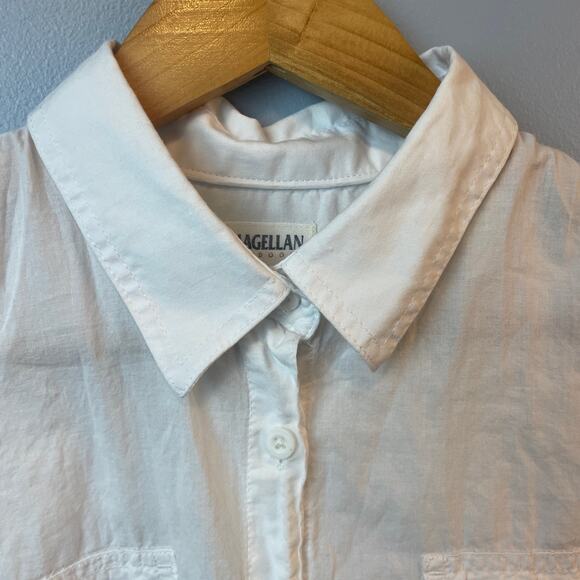 Magellan White Button Up Lightweight breathable size L 100% cotton - Picture 4 of 9
